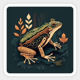 Natural Frog Design Sticker